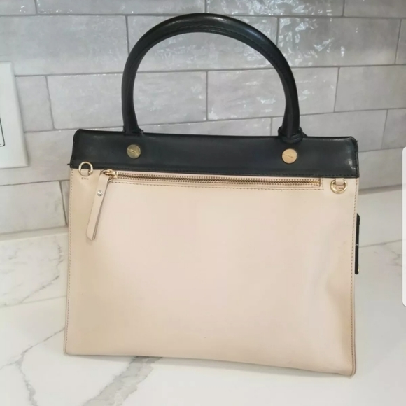 SOLD! Iacucci top handle Leopard Pony Hair/ Pink with Black Trim leather handbag - Picture 4 of 9